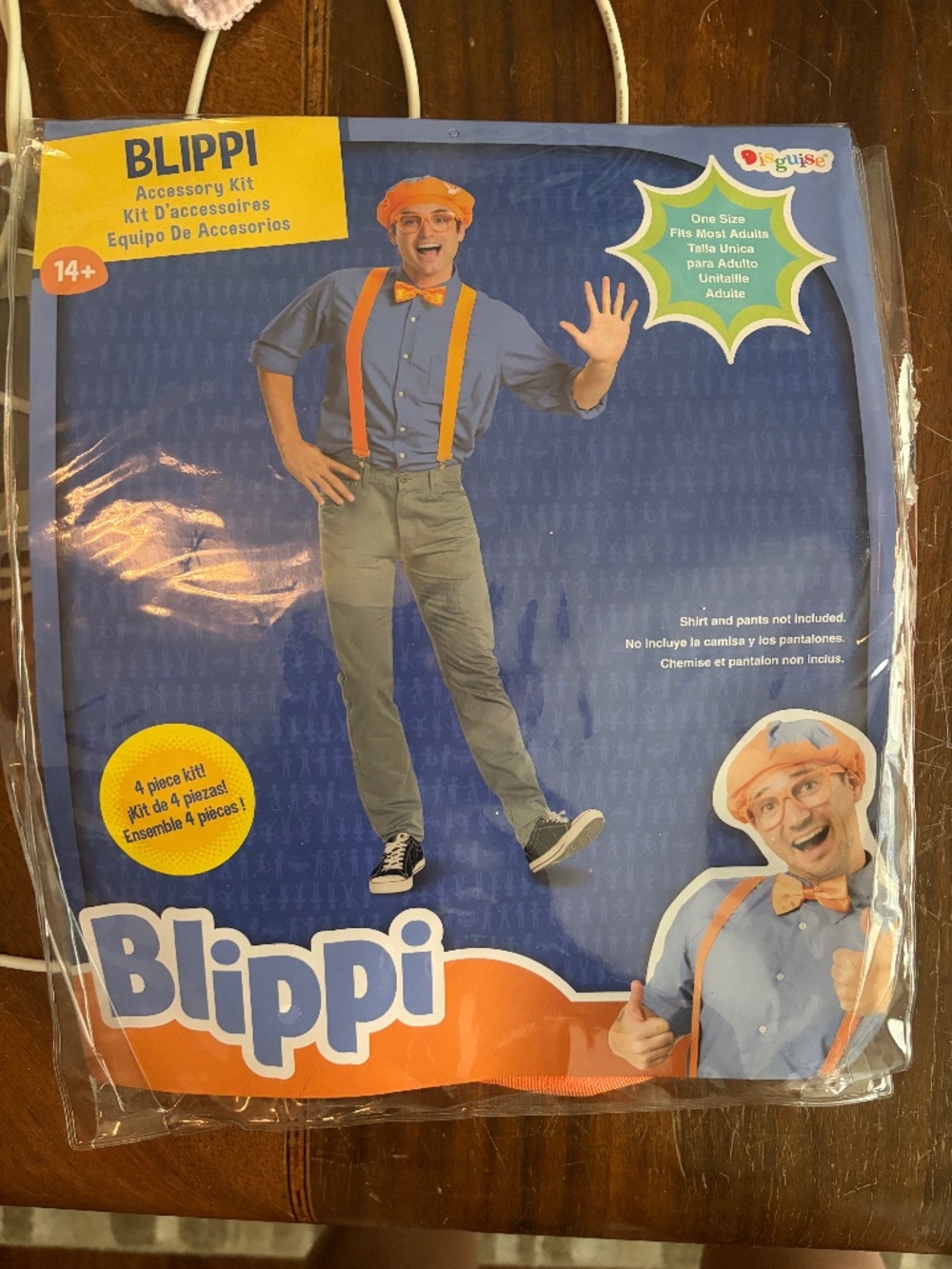 New Blippi Adult Costume One Size